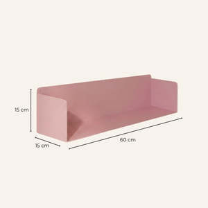 Mensola da Parete in Metallo Magnus 60 Cm, Acciaio Verniciato a Polvere Opaco, Scaffali Espositivi Moderni da Parete per Soggiorni e Camere da Letto - Product Image 6