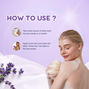 Nouveau Gel Douche Liquide Revitalisant et Hydratant à la Lavande, Effet Blanchissant et Nourrissant, Idéal pour Femmes à Peau Sensible – Notre Meilleure Vente - Product Image 2