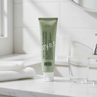 Tube cosmétique personnalisé OEM souple 100g en aluminium/plastique avec impression numérique, emballage LXD852, tube de dentifrice blanc à capuchon rabattable