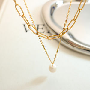 Hot Selling Freshwater <strong>Pearl</strong> <strong>Pendant</strong> Chain <strong>Necklace</strong> Women's Collarbone Chain <strong>Necklace</strong> - Product Image 3