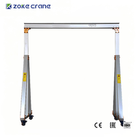 Grue portique manuelle pliable en alliage d'aluminium de 0,5 tonne, la plus vendue, légère et portable, pour les secours d'urgence en intérieur et en extérieur
