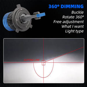 Focos LED K11 K9 K12 H4 CSP 3570 H7 9005 para Auto Honda Civic, Bombilla para Motocicleta, Faros Delanteros H13 H11 H4 - Product Image 3