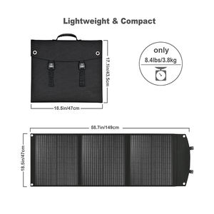 Panneau solaire monocristallin pliable portable pour le camping en plein air EP-100P A5/A6 100W 19V 5.2A - Product Image 3