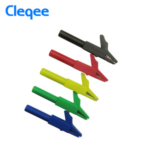 Kit multimètre pour fil de plomb, pince d'alligator, Test, sonde en U, insertion de 4mm, bouchon banane, 10 pièces, Cleqee-2 P1036B - Product Image 4