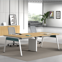 Poste de travail moderne Table de réunion Pied Base en acier Mobilier de bureau Modem en métal Revêtement en poudre Pli modulaire Bureau d'école Ltd.