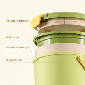 Été DIY Ice Block moule Set de 2 réfrigérateurs 64 plateaux à glaçons en plastique avec couvercle et poubelle - Product Image 3