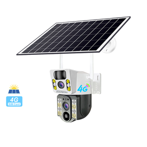 Joareon 4G Sim Thẻ PIR Con Người Phát Hiện Bảo Vệ An Ninh 4K HD Năng Lượng Mặt Trời Daul Ống Kính Điện CCTV Máy Ảnh V380Pro Thông Minh Nhà Máy Ảnh - Product Image 1