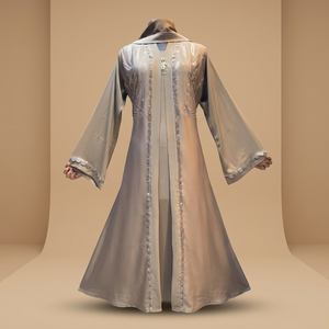 Venta al por Mayor de Vestidos Abaya de Poliéster de Lujo con Bordado, Estilo Árabe para Mujeres Musulmanas, HABITU ENTERPRISES, Disponibles en Stock - Product Image 6