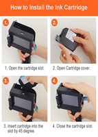 12.7 Handheld Inkjet Printer Automatische Metalen Behuizing Inkjet Etiketprinter Datumcoderaar Batchnummer Flex Eierdoos Buitenverpakking Doos