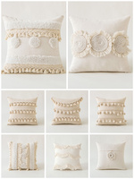 NOUVEAU Newlanston Décoratif Bali Hôtel Style Bohème Marocain Housses de Coussin Tufté