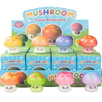 Nouvel ensemble de jouets sensoriels en forme de champignon Kawaii, boîte surprise en gros, jouet anti-stress à presser pour les fêtes