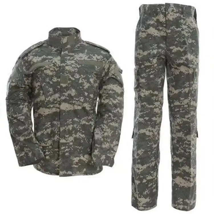 Camo Hunting ACU Uniform 2PC Set Multicam Apparel Suit Men's Winter Tactical Jacket and Pants Uniform