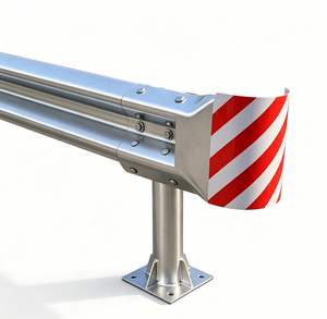 Barrière de collision pour autoroute à double poutre thermolaquée en acier Q235, amortisseur de collision, barrière à câbles Sigma Post, prix usine, fiable - Product Image 3