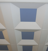 Plafond modulaire moderne à panneaux profonds pour applications polyvalentes
