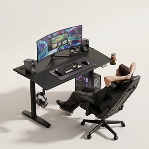 Electric Lazy Desk standing boss desk with Reclining Tilt Top Ergonomic Sit Stand Gaming <b>Computer</b> Desk Adjustable Height - Product Image 2