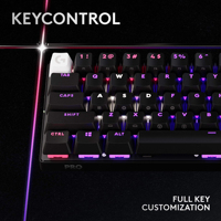 Teclado Inalámbrico para Juegos Logitech PRO X 60 LIGHTSPEED 60%, Interruptor Óptico Táctil Red Dot GX, LIGHTSYNC RGB, 1ms para Esports