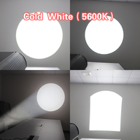 Projecteur Ellipsoidal LED S-5 200W Zoom Blanc Leko pour Scène, Théâtre, Bar, Exposition, Concert, DJ, Hôtel, Fête