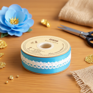 Strisce di pizzo Ilan 2,0 cm x 20 m, nastro bianco per decorazioni fai da te - Product Image 2