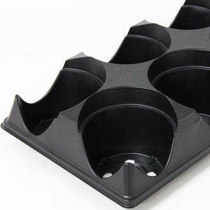 Fournitures de jardinage 8 Pack Pot <span class=keywords><strong>Navette</strong></span> Plateaux pour 125mm Pots de Pépinière - Product Image 4