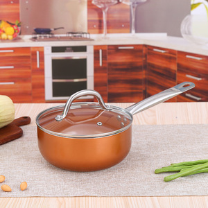 Bộ Nồi Nấu Ăn Kéo Căng Mới Bộ Nồi Nấu Ăn Chống Dính Gốm Màu Bộ Nồi Nồi Nấu Nướng Chống Dính Bằng Đồng 13 Món Tùy Chỉnh - Product Image 4