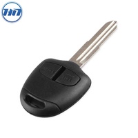 Coque de clé de voiture télécommande 2 boutons avec lame non coupée MIT8/MIT11 pour Lancer Outlander