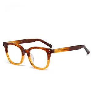 New Thickened Thick Edge acetate optical Plate Glasses Frame Gradient Frame