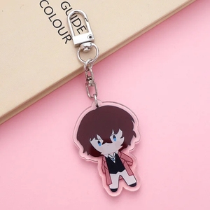 อะนิเมะ <span class=keywords><strong>bungou</strong></span> พวงกุญแจสุนัขจรจัดสำหรับผู้หญิงผู้ชายรูปการ์ตูนพวงกุญแจเครื่องประดับกระเป๋านักเรียนพวงกุญแจจี้น่ารัก - Product Image 4