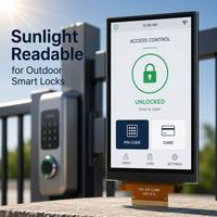 Modul LCD IPS BOE 10.1 Inci untuk Interkom Pintar Luar Ruangan, 800x1280 600nits MIPI 42 PIN Layar Sentuh Kapasitif, Tahan Suhu Luas