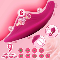 2-in-1 Tragbarer Klitoris-Vibrator Mini Damen-Slip Klitoris-Stimulator APP-Steuerung Sexspielzeug für Intime Interaktionen zwischen Paaren