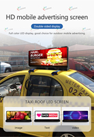 Écran mobile extérieur d'affichage à LED de toit de la voiture P2.5 de haute résolution de la publicité pour le taxi