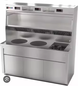 <span class=keywords><strong>Friteuse</strong></span> Commerciale Shineho à Trois Cuves Rondes/Carrées Combinées pour Frites, Personnalisable pour Restaurant de Restauration Rapide - Product Image 4