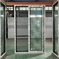 Puerta Corredera Ultra Delgada Serie 68 de Aleación de Aluminio con Vidrio Templado para Aplicaciones de Partición de Balcones Residenciales
