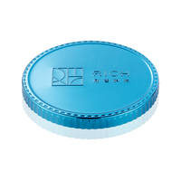 Utilisation matérielle électrophorétique bleue de cachetage de fer et de silicone de pot de bougie de couvercle en métal