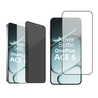 Film de protection d'écran en verre trempé pour téléphone portable, anti-espion, anti-rayures, couverture intégrale, dureté 9H, pour Oneplus ACE 5 6 PRO