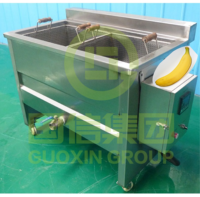 RVS friteuse, handmatig, multifunctioneel, elektrische warmtepomp, fruitverwerkingsmachine voor bananenplakjes, voor gebruik in de voedingsmiddelenindustrie