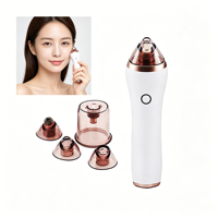 Nettoyeur de pores rechargeable pour usage domestique, 4 niveaux d'aspiration réglables, 4 sondes interchangeables, aspirateur électrique pour points noirs