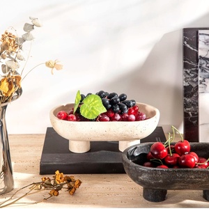 SAIDKOCC Bol <span class=keywords><strong>de</strong></span> rangement personnalisé en marbre naturel pour fruits et collations, service à thé <span class=keywords><strong>de</strong></span> luxe français pour salon, décoration intérieure - Product Image 2