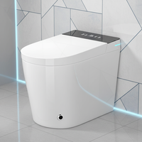 Toilettes intelligentes pour hôtel, siège chauffant, sanitaires de luxe, automatiques, monobloc, à poser au sol, toilettes intelligentes pour appartement