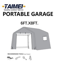 6 * 8FT expédition directement en stock abri de voiture en métal robuste avec garage extérieur en acier galvanisé
