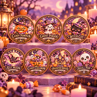 Pièce de monnaie en cuivre pur 999 de 1 oz, artisanat métallique, boîte cadeau Halloween personnalisée, motif dessin animé, relief 3D, impression UV, objet de collection, souvenir, cadeau mignon