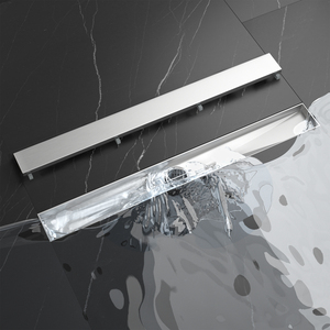 2026 Latest Models Tile Insert Grate Removable Hidden <strong>Bathroom</strong> Stainless Steel Floor <strong>Drain</strong> With Strainer - Product Image 2