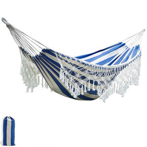 पोर्टेबल लटकाने वाला कपड़ा <span class=keywords><strong>2</strong></span> व्यक्ति आउटडोर भारी शुल्क कस्टम हैममॉक - Product Image 1