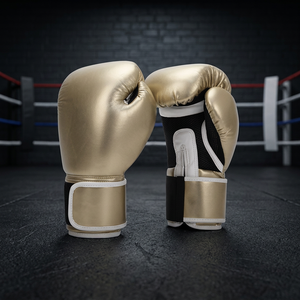Guantes de Boxeo, Guantes de Fitness de 10OZ, Guantes de Boxeo Profesionales de PU para Entrenamiento de Boxeo - Product Image 2
