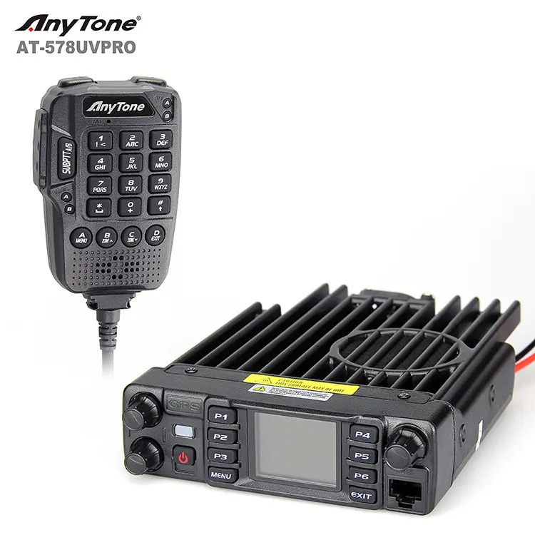 Anytone 578UV PRO 듀얼 밴드 GMRS 모바일 라디오 모빌 144/430Mhz 아마추어 휴대용 라디오 장거리 CB 라디오