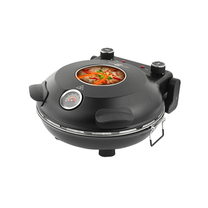 <span class=keywords><strong>Forno</strong></span> Elettrico per <span class=keywords><strong>Pizza</strong></span> da 12 Pollici, Controllo Meccanico, Struttura in Acciaio Inox, <span class=keywords><strong>Pietra</strong></span> Refrattaria in Ceramica, Multifunzione per <span class=keywords><strong>Casa</strong></span> - Product Image 4