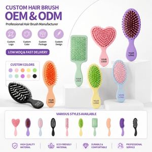 Mini cepillo de pelo con cojín de aire, peine de masaje portátil para viaje, cepillo para aliviar el cuero cabelludo para niños y mujeres, OEM - Product Image 4