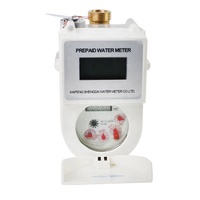 Compteur intelligent en laiton IP68 LXSK prépayé multi-jets pour eau avec carte IC DN15~DN50 certifié ISO OEM