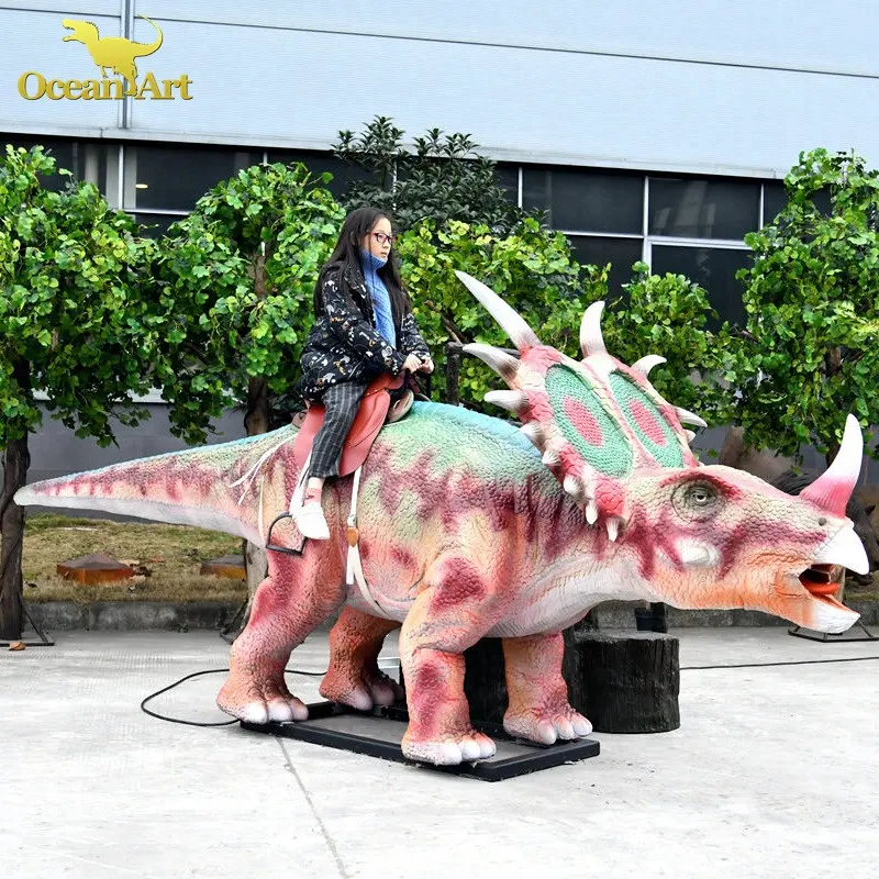 dinosaur park walking animatronics dinosaur entertainments electric ride on animated dinosaur