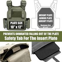 Chaleco Táctico, Chaleco Ligero de Liberación Rápida, Chaleco con Peso Ajustable para Entrenamiento de Caza al Aire Libre, Portaplacas