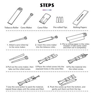 Bộ quà tặng phụ kiện giấy cuốn thuốc lá thiết kế mới, màu sắc logo tùy chỉnh, sử dụng đơn giản, máy cuốn thuốc lá. - Product Image 6